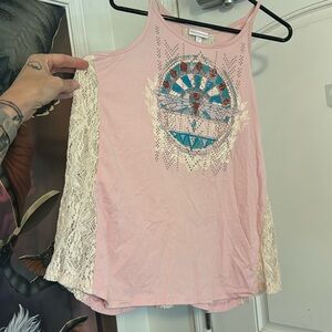 Shyanne pink tank